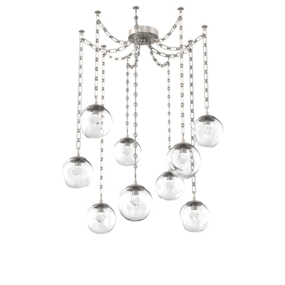Aster Round 9pc Swag Multi-Pendant Chain (LED)