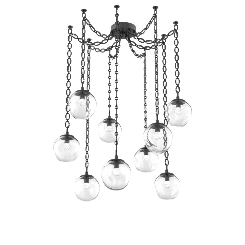 Aster Round 9pc Swag Multi-Pendant Chain (LED)