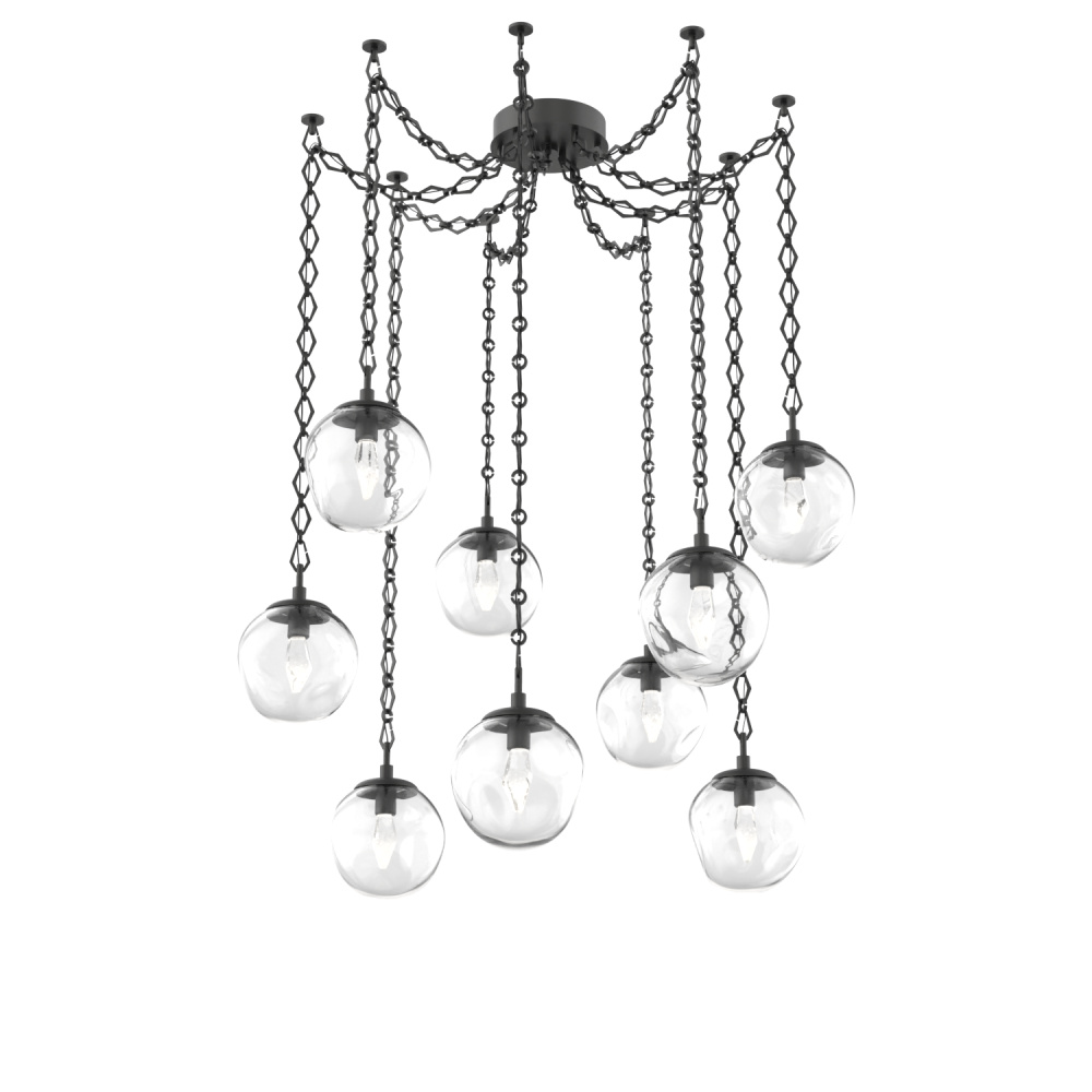Aster LED Multi Light Pendant Multi Port Canopy Matte Black