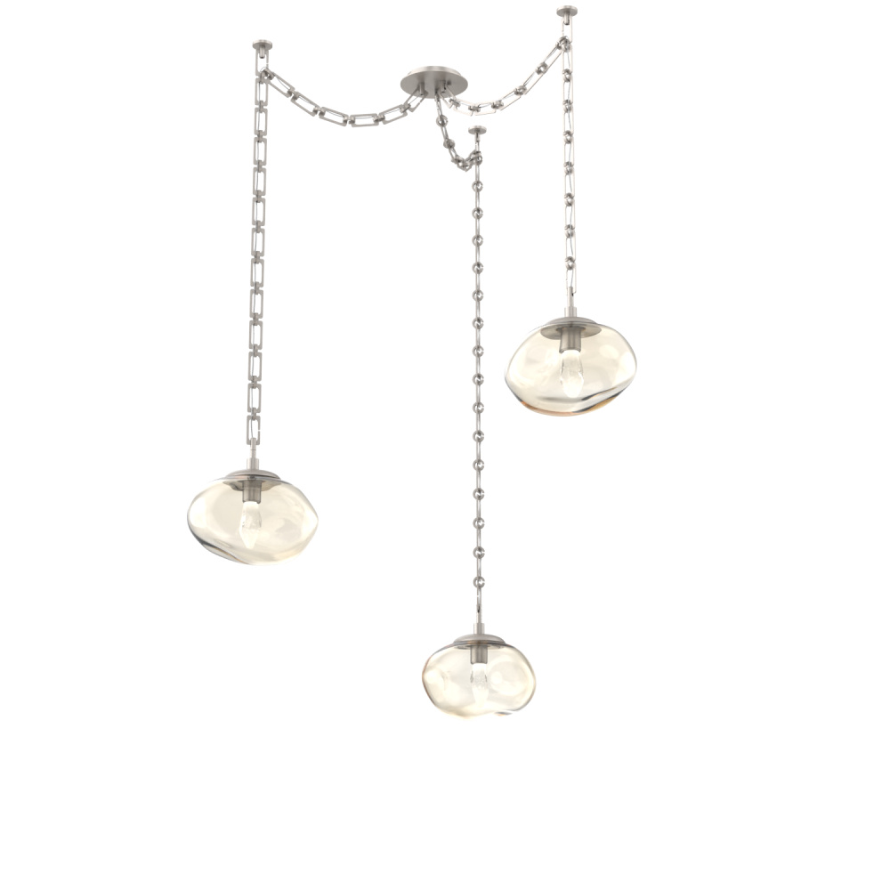 Nova Round 3pc Swag Multi-Pendant Chain (LED)