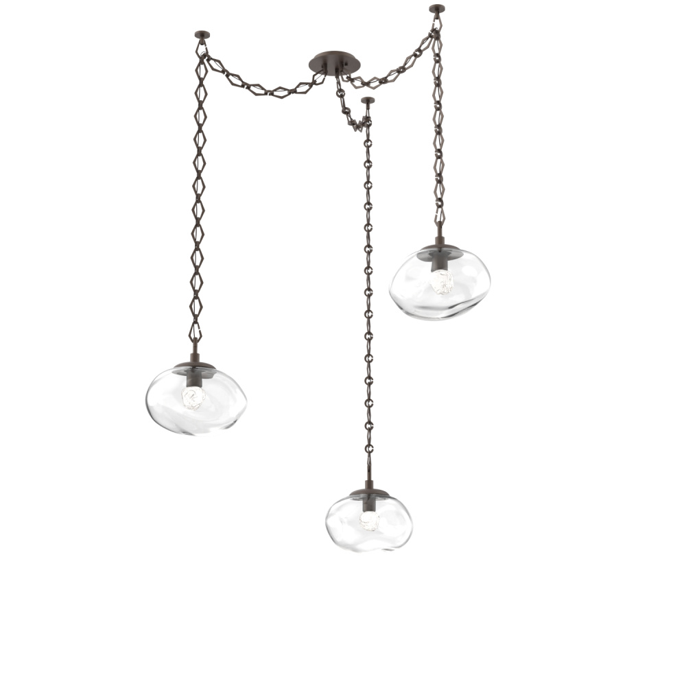 Nova LED Multi Light Pendant Flat Bronze