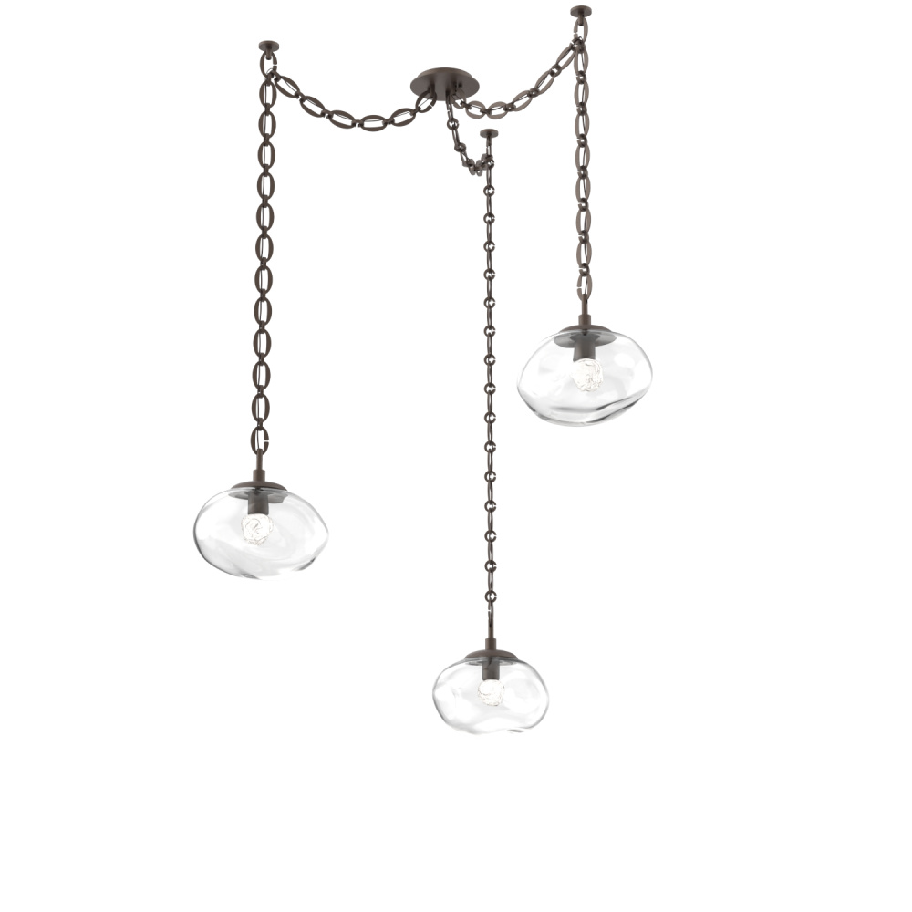 Nova LED Multi Light Pendant Flat Bronze