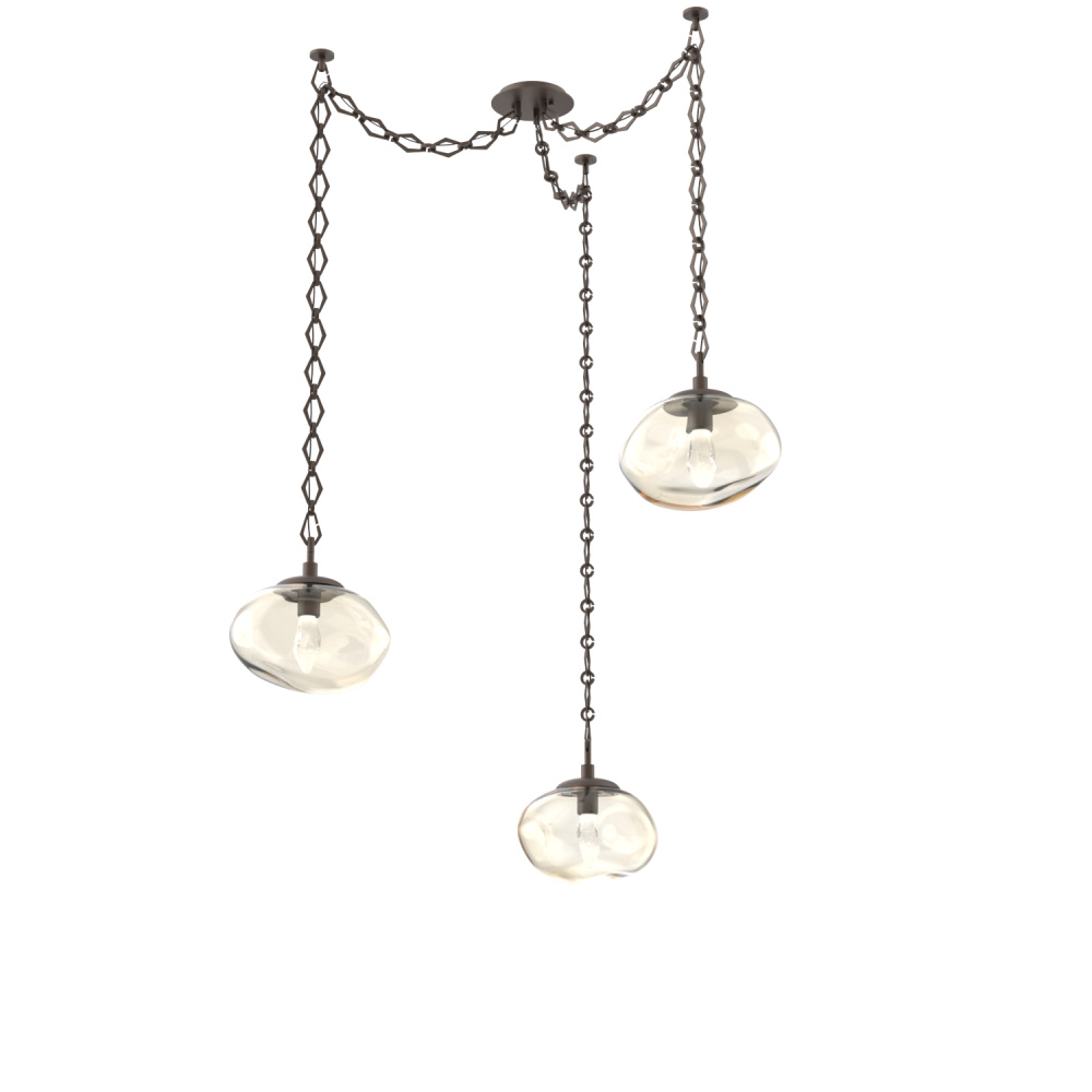 Nova LED Multi Light Pendant Flat Bronze