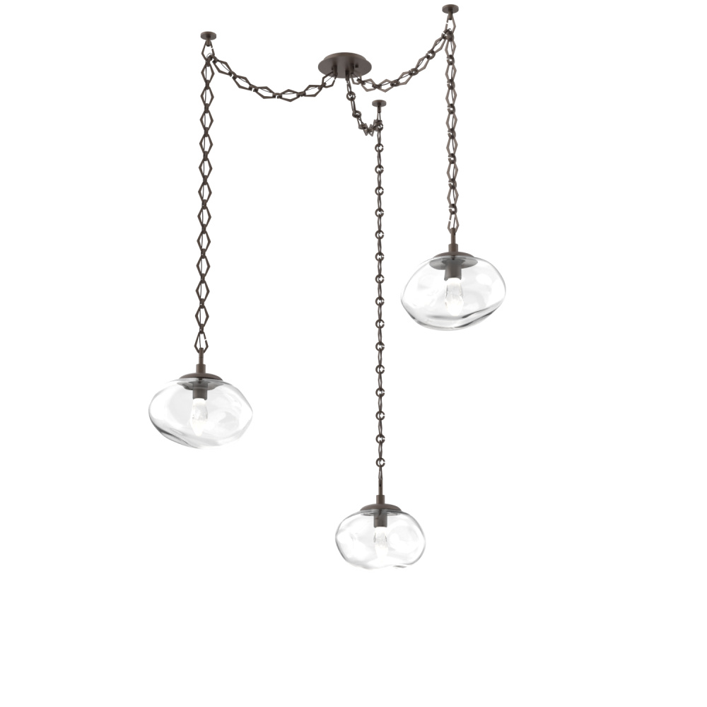 Nova Round 3pc Swag Multi-Pendant Chain (LED)