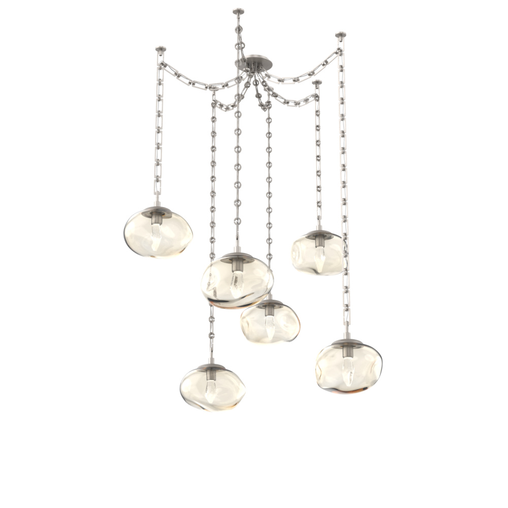 Nova Round 6pc Swag Multi-Pendant Chain (LED)