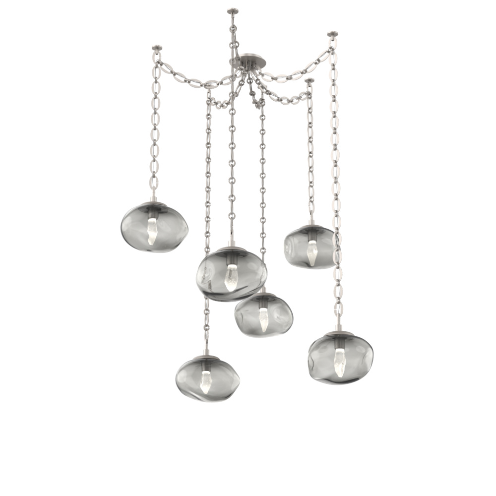 Nova Round 6pc Swag Multi-Pendant Chain (LED)