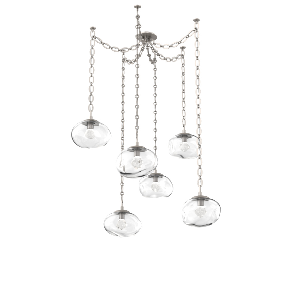 Nova Round 6pc Swag Multi-Pendant Chain (LED)