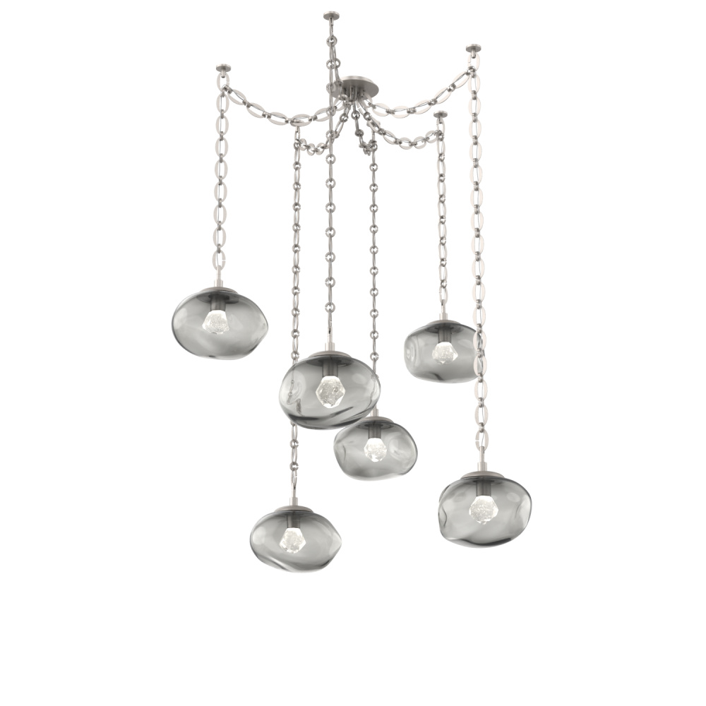 Nova Round 6pc Swag Multi-Pendant Chain (LED)