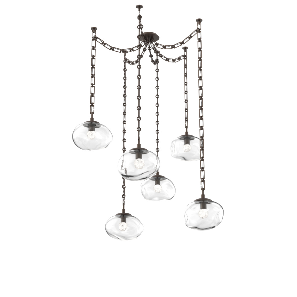 Nova LED Multi Light Pendant Flat Bronze