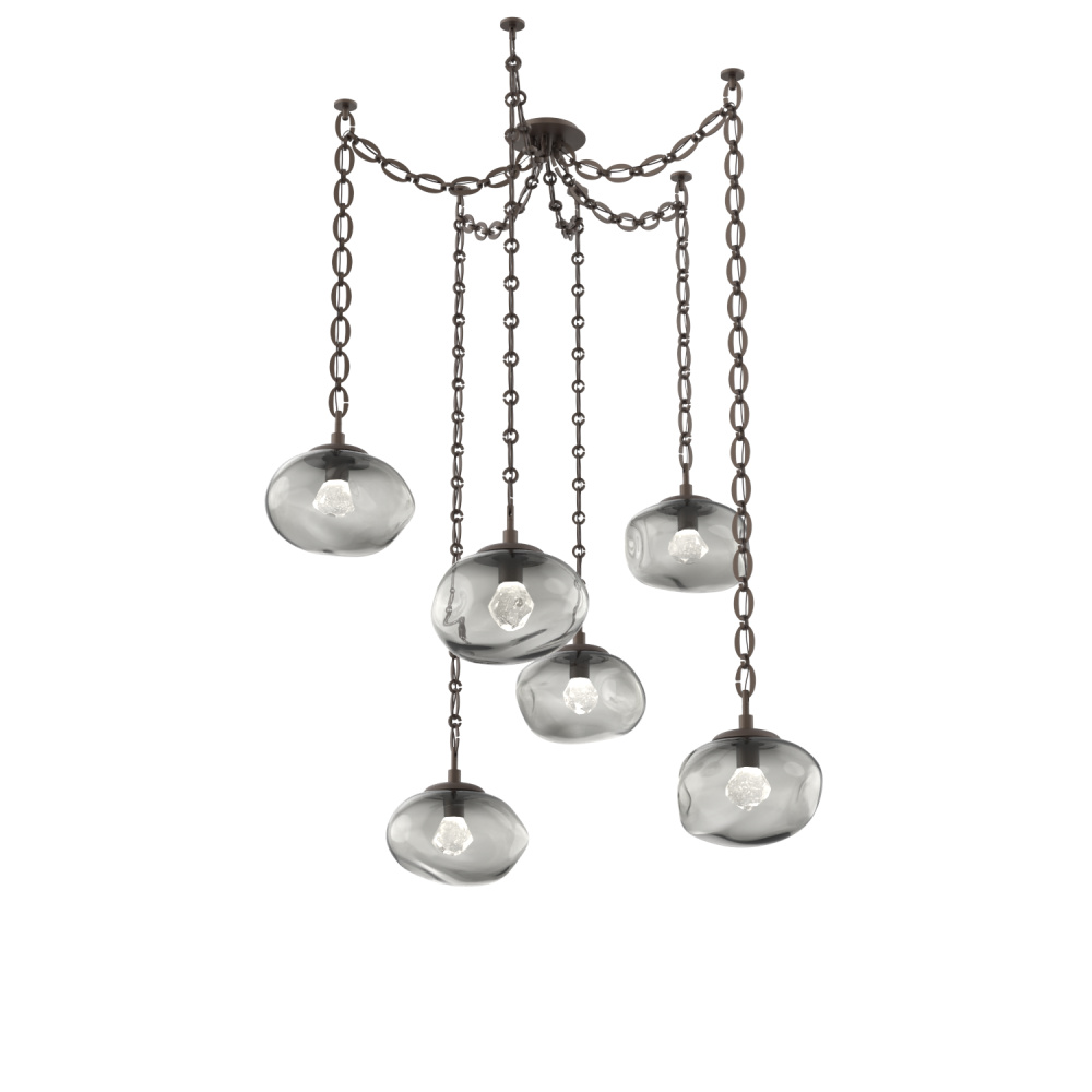 Nova LED Multi Light Pendant Flat Bronze