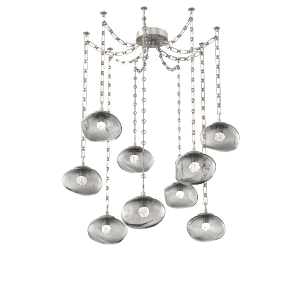 Nova Round 9pc Swag Multi-Pendant Chain (LED)