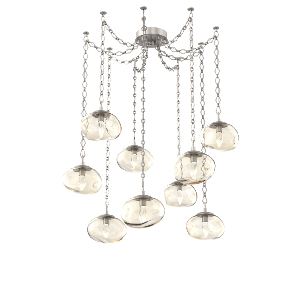 Nova Round 9pc Swag Multi-Pendant Chain (LED)