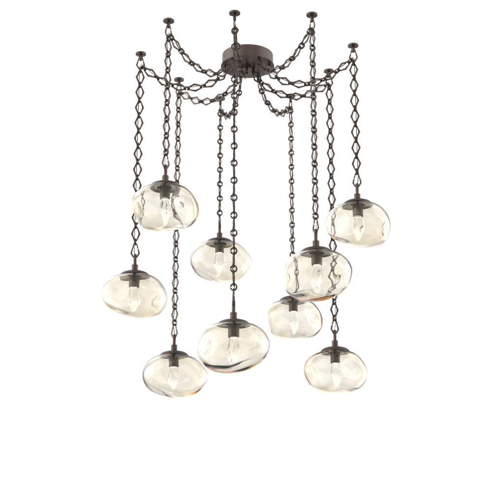 Nova LED Multi Light Pendant Flat Bronze