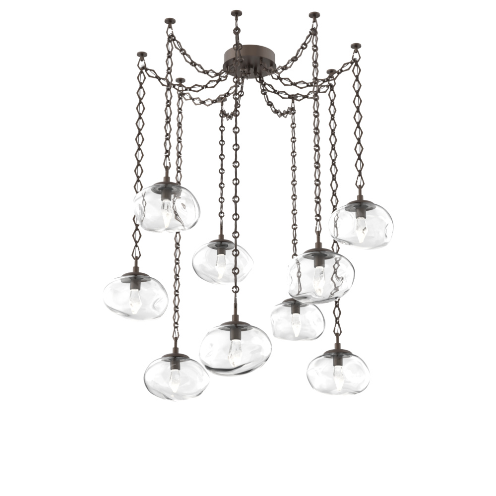 Nova LED Multi Light Pendant Flat Bronze