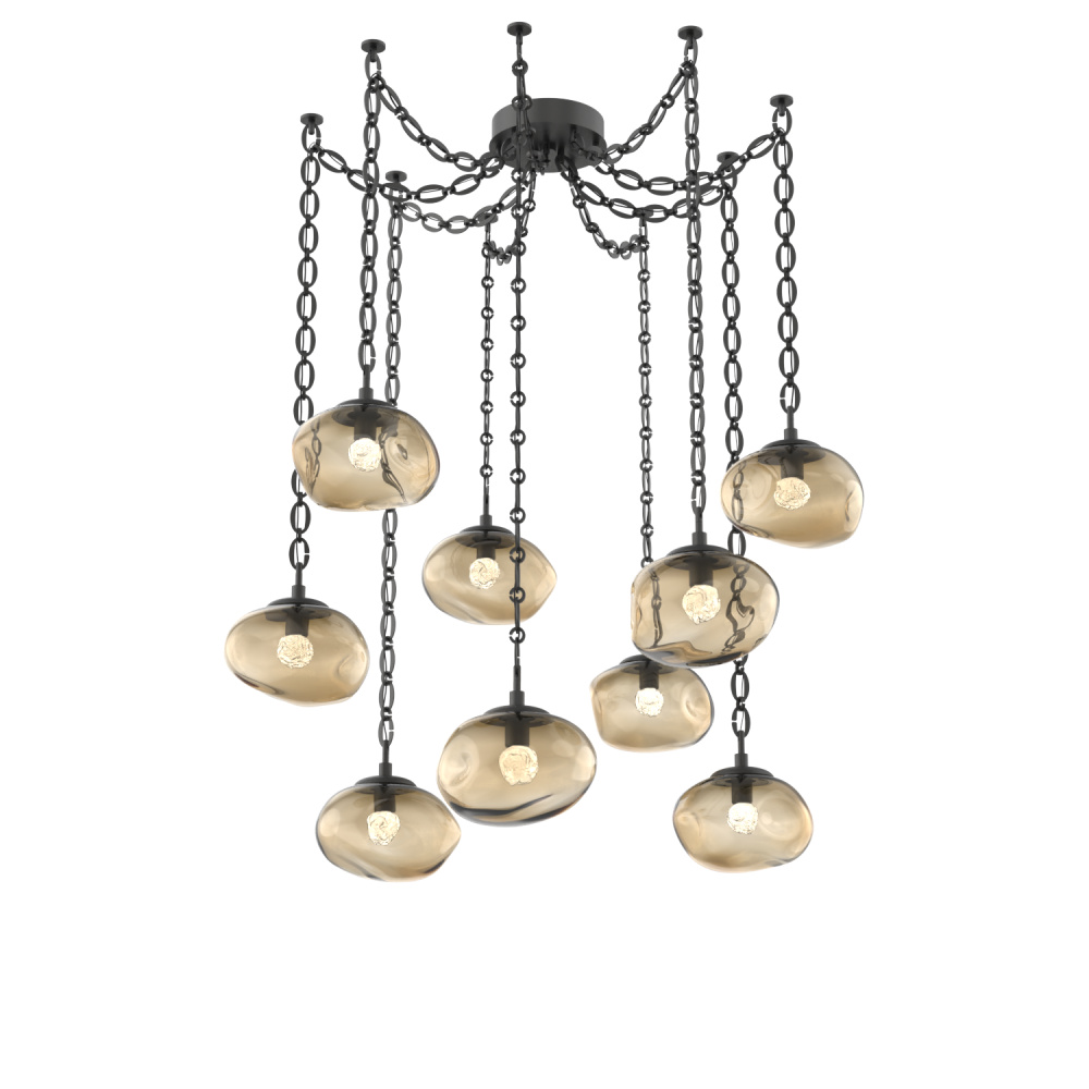 Nova Round 9pc Swag Multi-Pendant Chain (LED)
