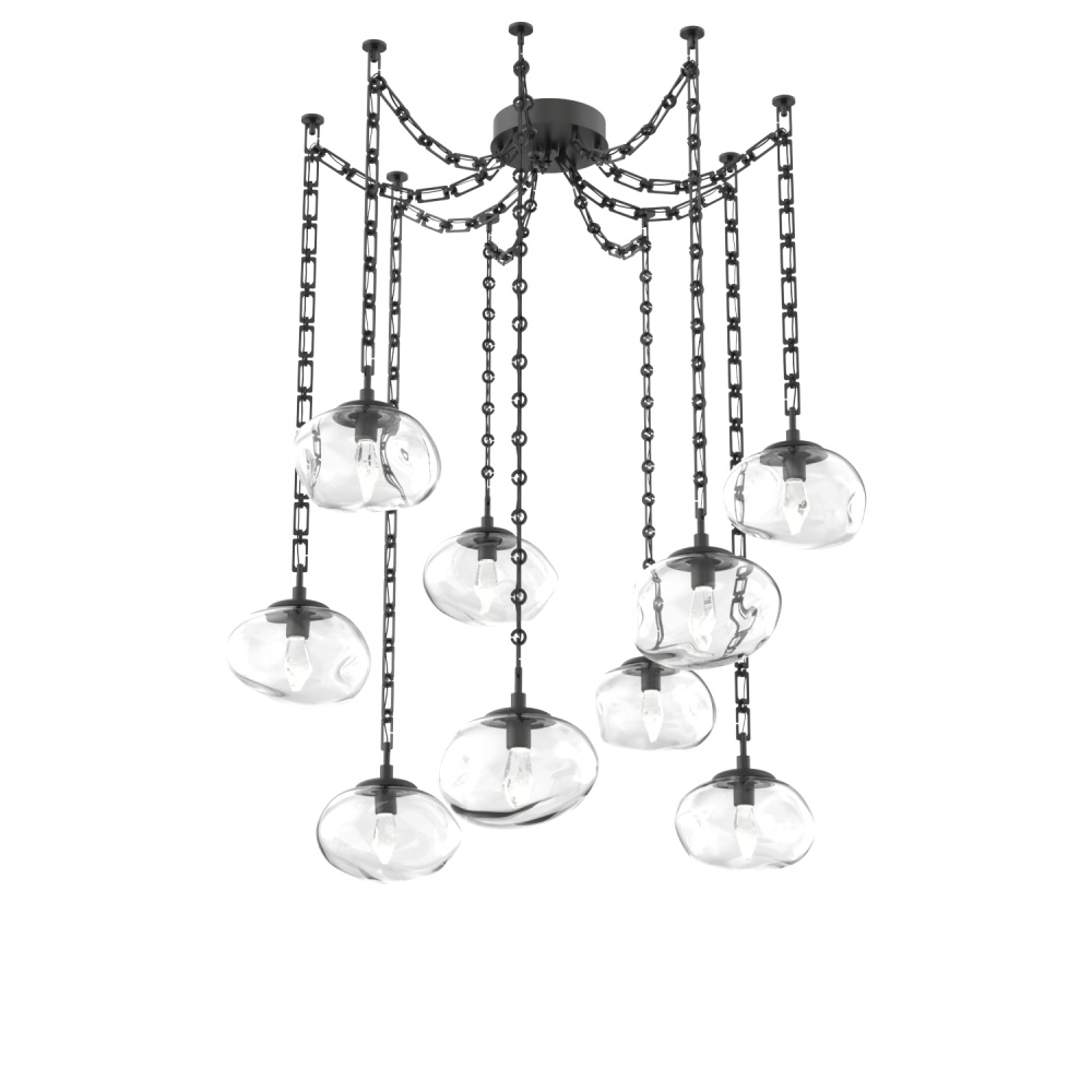 Nova Round 9pc Swag Multi-Pendant Chain (LED)