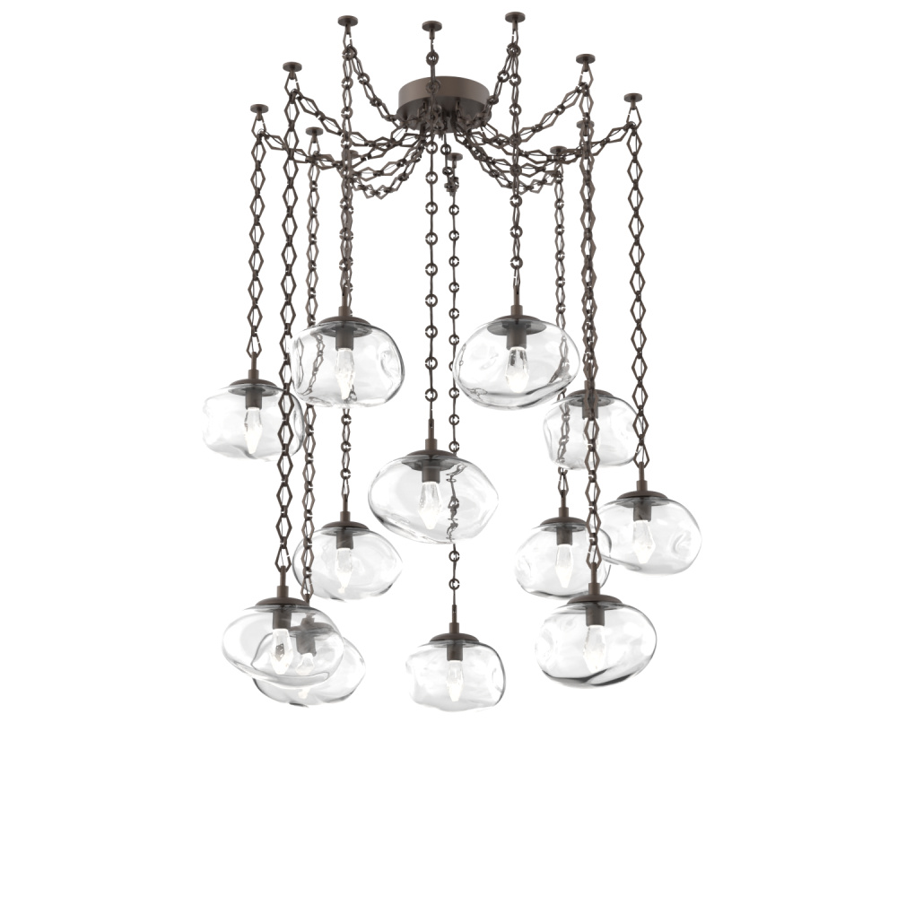 Nova LED Multi Light Pendant Flat Bronze