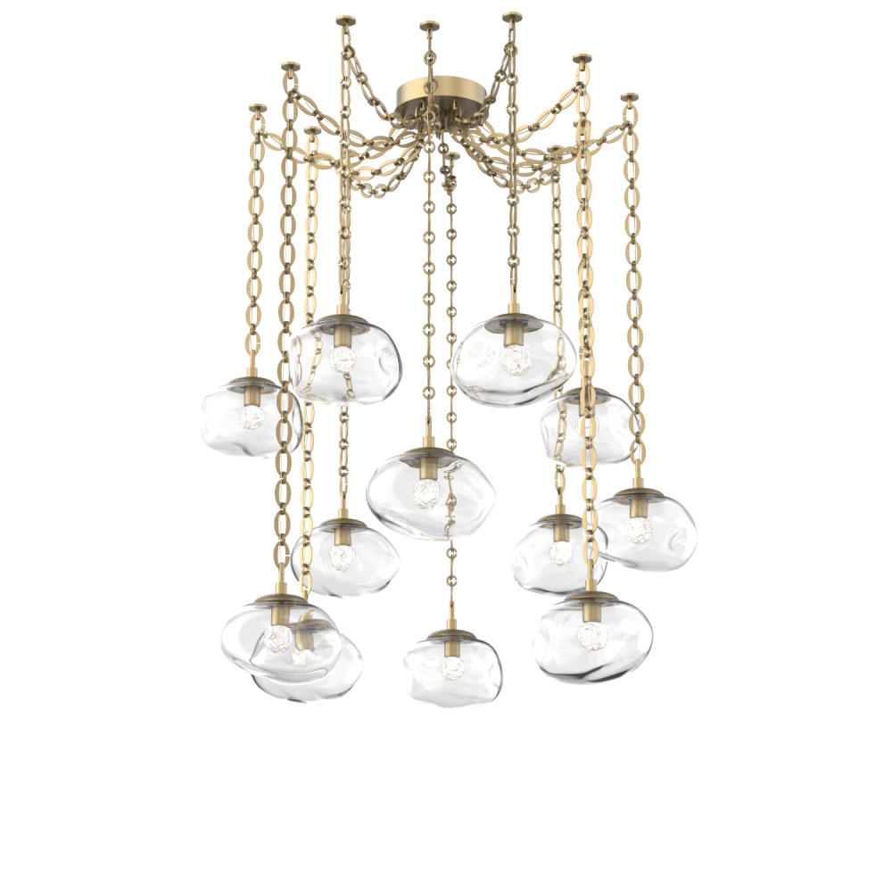 Nova LED Multi Light Pendant Gilded Brass