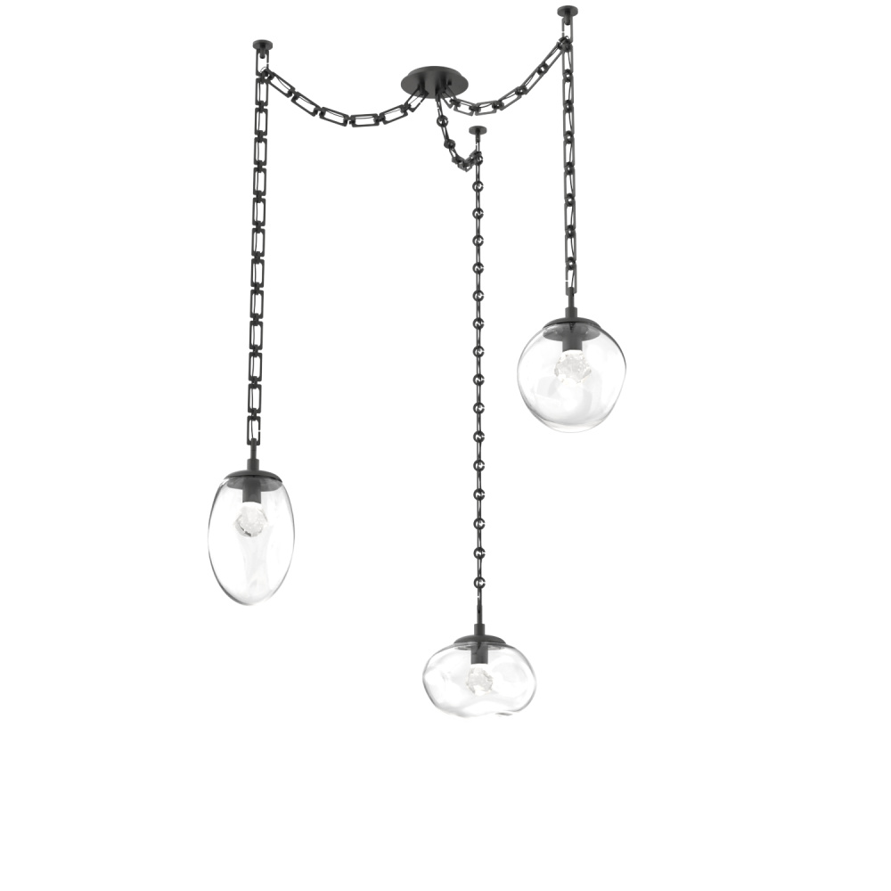 Cosmos Round 3pc Swag Multi-Pendant Chain (LED)