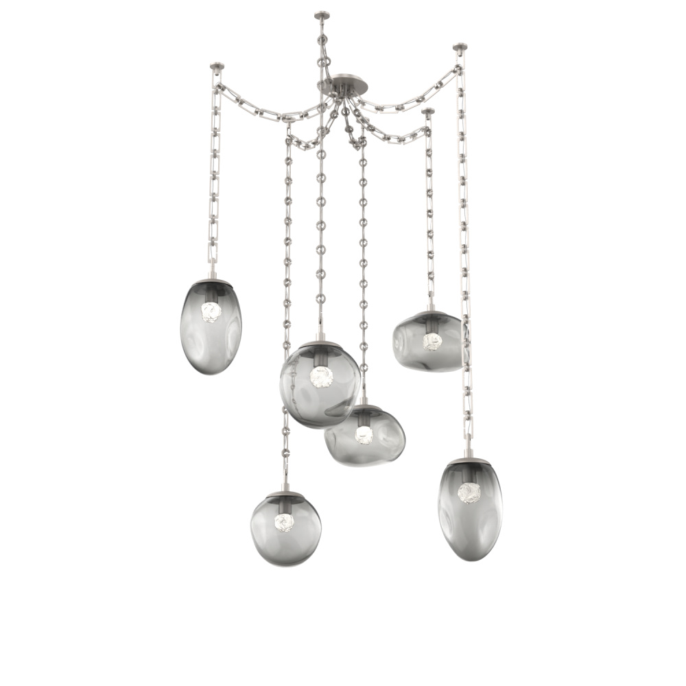 Cosmos Round 6pc Swag Multi-Pendant Chain (LED)