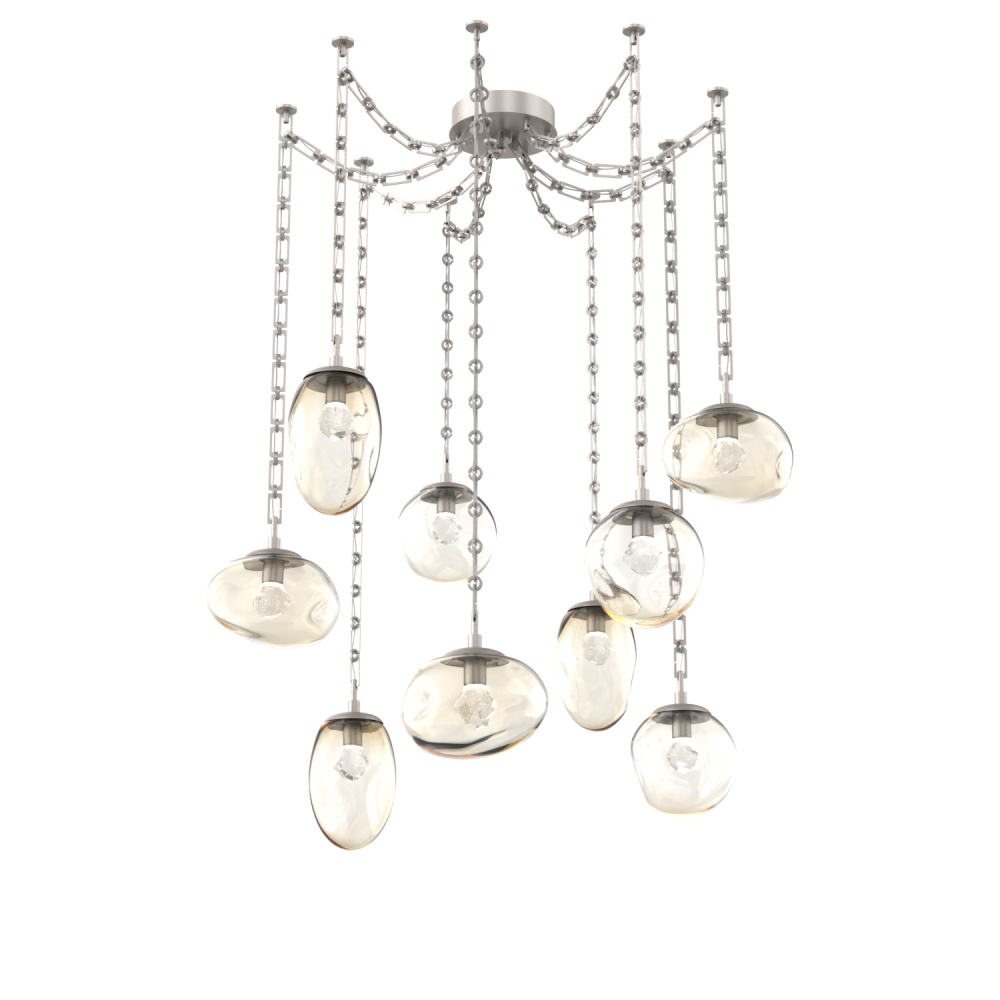 Cosmos Round 9pc Swag Multi-Pendant Chain (LED)