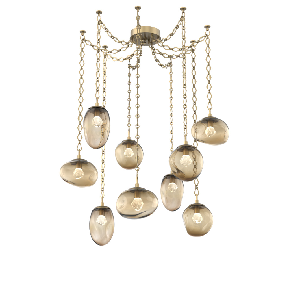 Cosmos Round 9pc Swag Multi-Pendant Chain (LED)