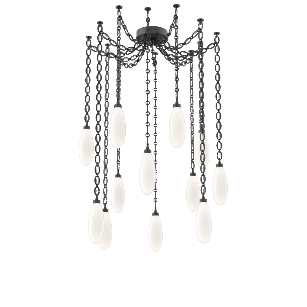 Fiori Multi Light Pendant Matte Black