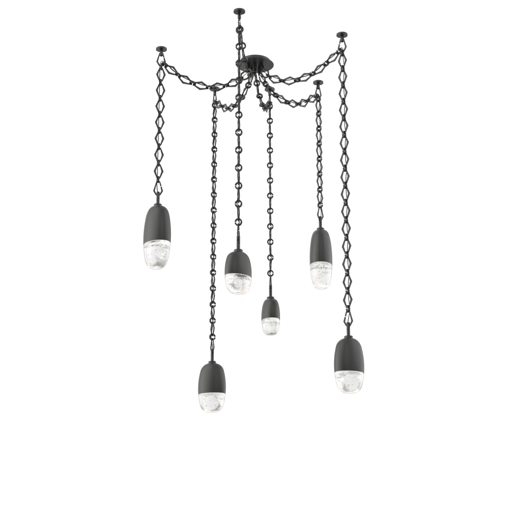 Pebble Multi Light Pendant Matte Black