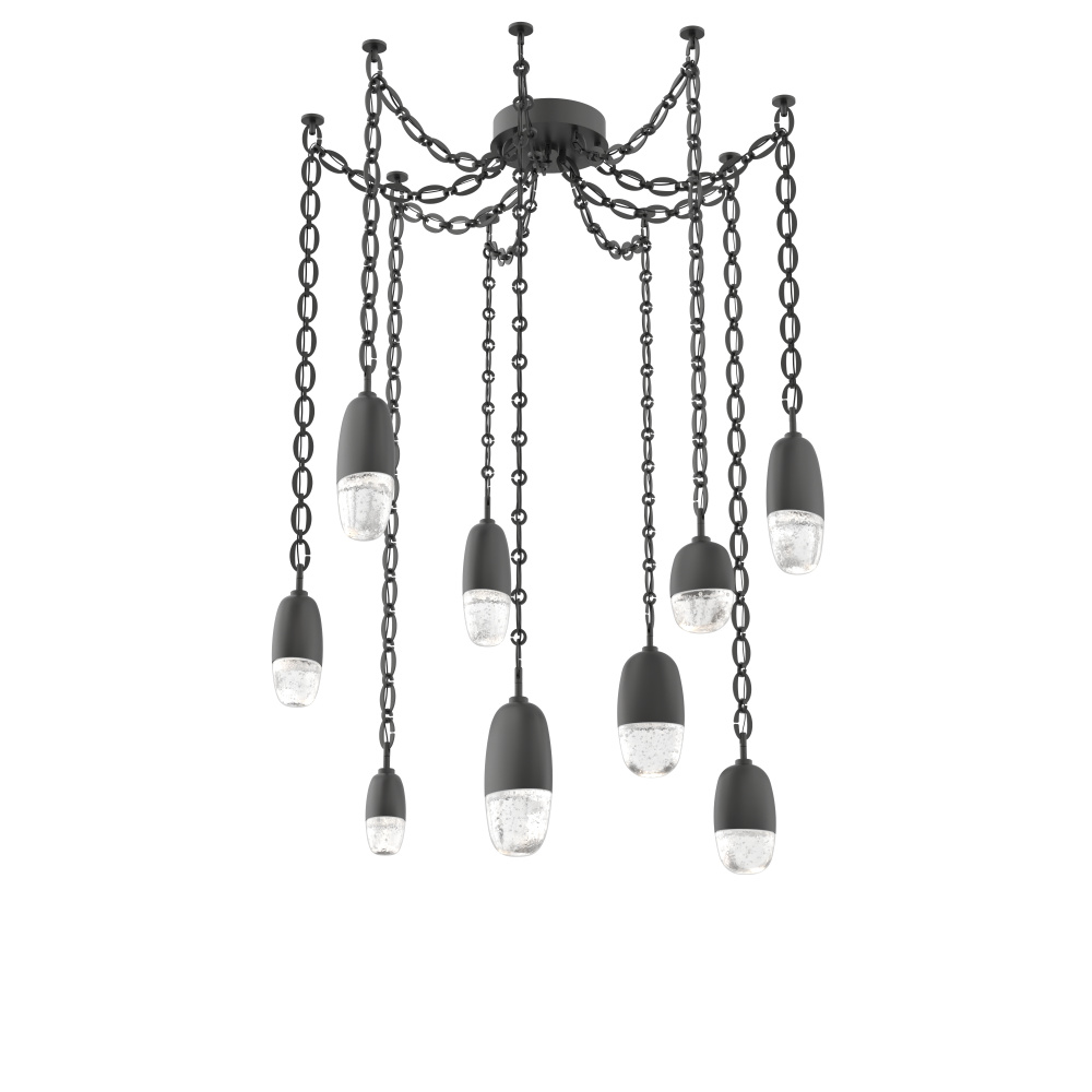 Pebble Multi Light Pendant Matte Black