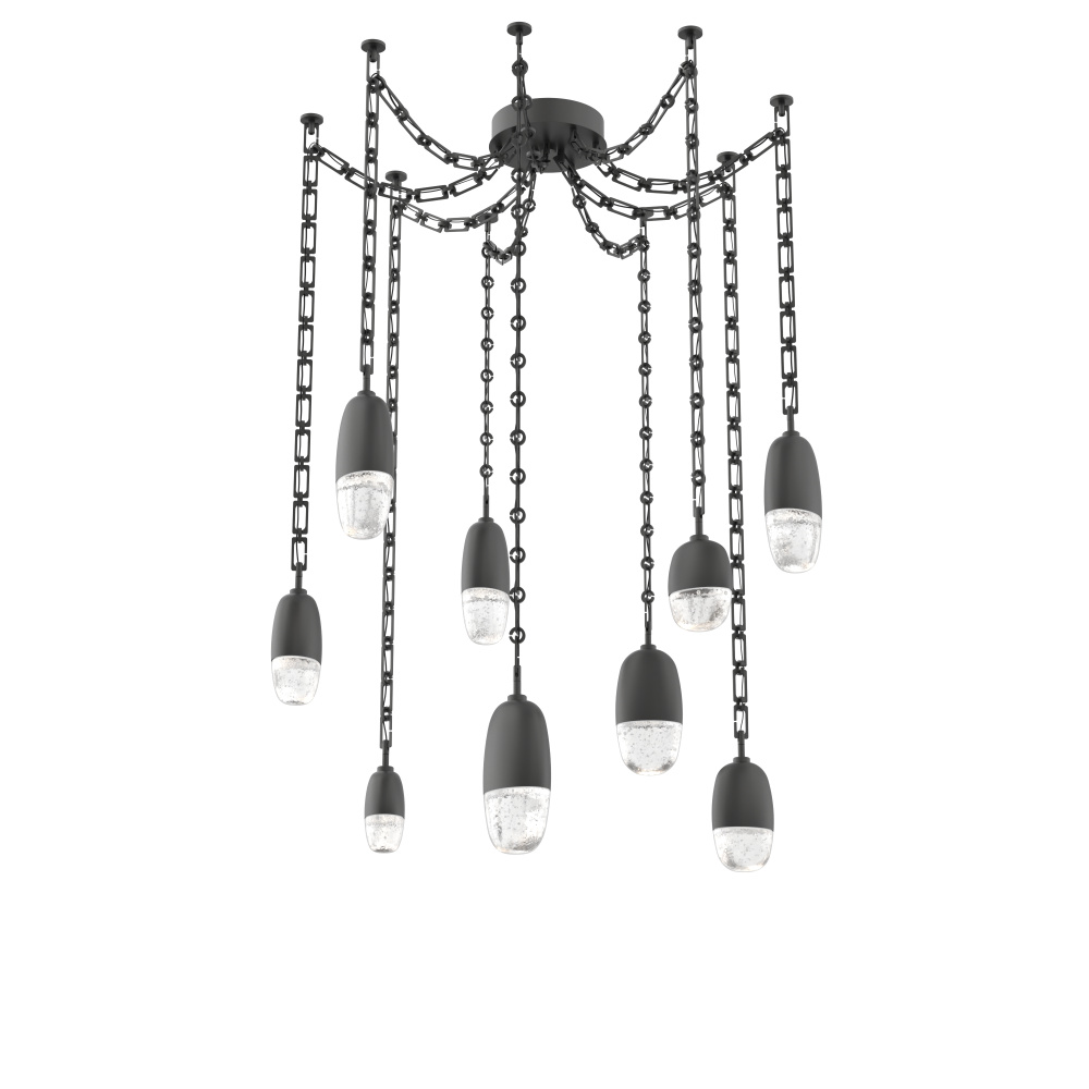 Pebble Multi Light Pendant Matte Black