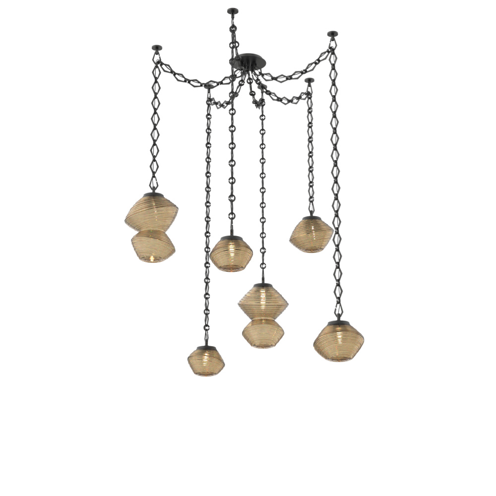 Mesa Multi Light Pendant Matte Black