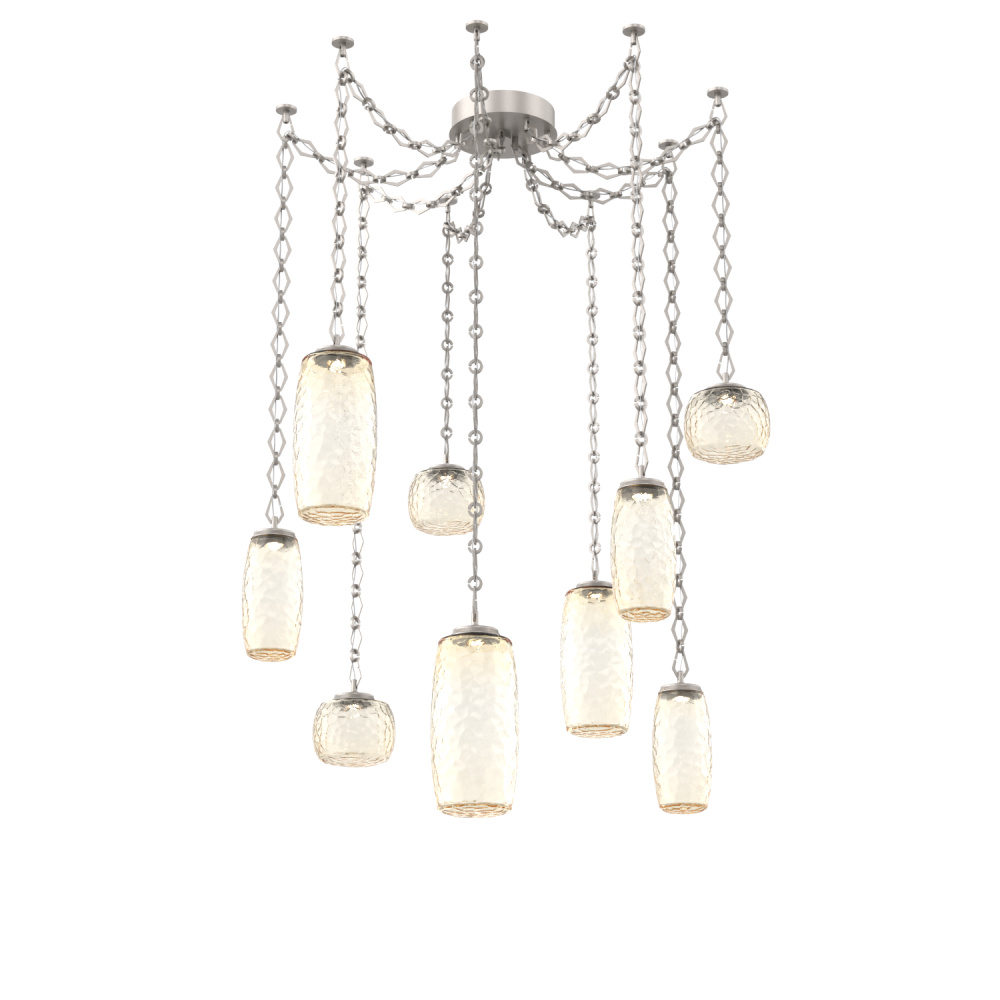 Vessel Multi Light Pendant Beige Silver