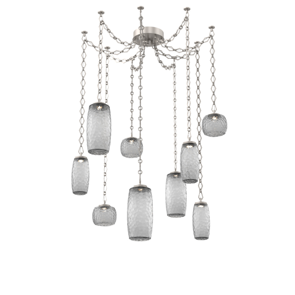 Vessel Multi Light Pendant Beige Silver
