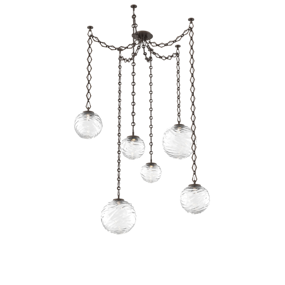 Gaia Multi Light Pendant Flat Bronze
