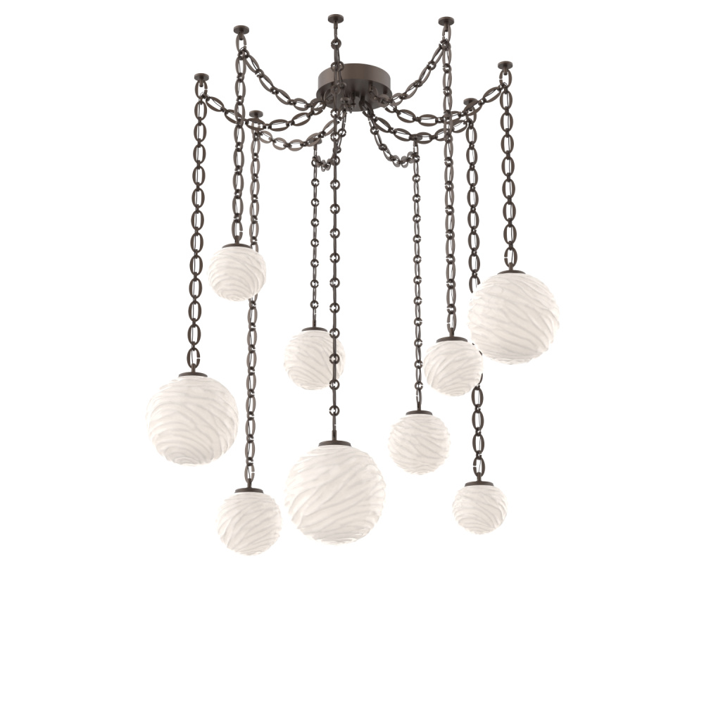 Gaia Round Chain 9pc Swag Multi-Pendant