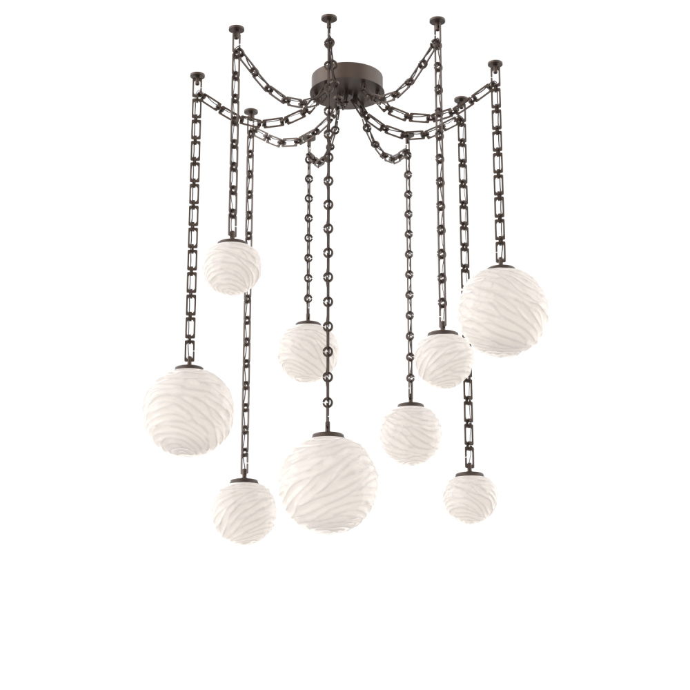 Gaia Multi Light Pendant Flat Bronze