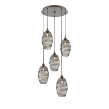 Hammerton CHB0035-05-FB-OS-C01-E2 - Ellisse Round 5pc Multi-Pendant