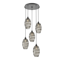 Hammerton CHB0035-05-MB-OS-C01-E2 - Ellisse Round 5pc Multi-Pendant