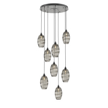 Hammerton CHB0035-08-MB-OS-C01-E2 - Ellisse Round 8pc Multi-Pendant