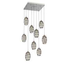 Hammerton CHB0035-09-BS-OS-C01-E2 - Ellisse Square 9pc Multi-Pendant