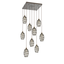 Hammerton CHB0035-09-FB-OS-C01-E2 - Ellisse Square 9pc Multi-Pendant