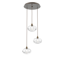 Hammerton CHB0036-03-FB-OC-C01-E2 - Coppa Round 3pc Multi-Pendant