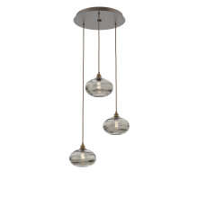 Hammerton CHB0036-03-FB-OS-C01-E2 - Coppa Round 3pc Multi-Pendant