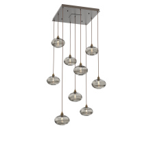 Hammerton CHB0036-09-FB-OS-C01-E2 - Coppa Square 9pc Multi-Pendant