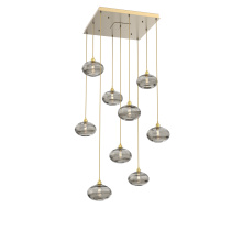 Hammerton CHB0036-09-GB-OS-C01-E2 - Coppa Square 9pc Multi-Pendant