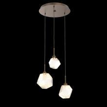 Hammerton CHB0039-03-FB-A-C01-L3-RTS - Gem Round 3pc Multi-Pendant - Ready to Ship