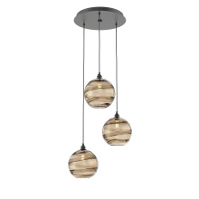 Hammerton CHB0047-03-MB-OB-C01-E2 - Terra Round 3pc Multi-Pendant
