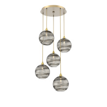 Hammerton CHB0047-05-GB-OS-C01-E2 - Terra Round 5pc Multi-Pendant