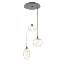 Hammerton CHB0048-03-FB-OA-C01-E2 - Misto Round 3pc Multi-Pendant