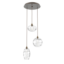 Hammerton CHB0048-03-FB-OC-C01-E2 - Misto Round 3pc Multi-Pendant